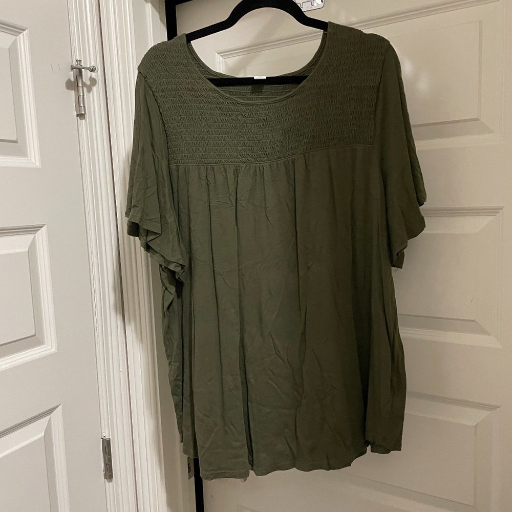 Old Navy Women's Green Blouse  - Size XXL